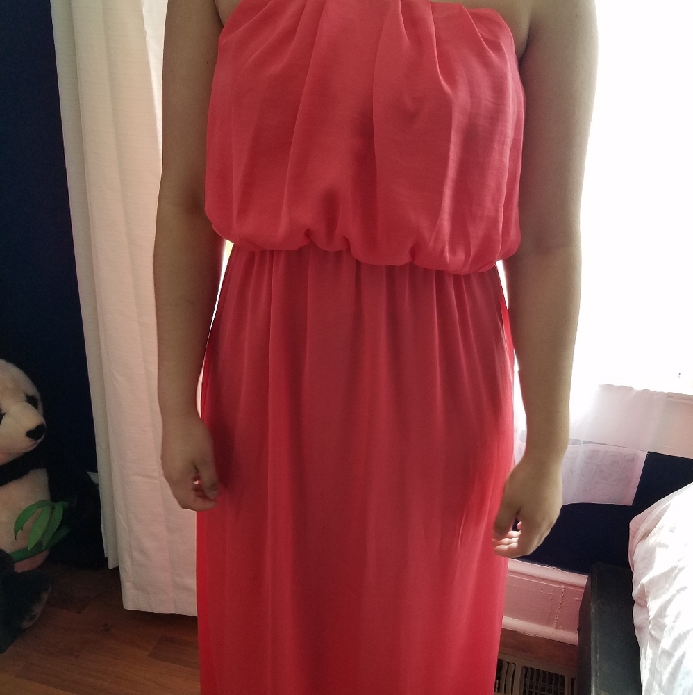 Coral dress